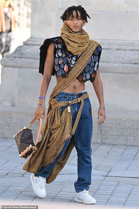 jaden smith louis vuitton dress|Jaden Smith paris fashion week.